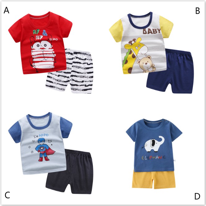 DL】 0-6Y Children Boys Girls Cartoon T-Shirt+Short Pant Baby Kids Clothing  Set Baby Boy Clothes Cartoon T-shirt Tops+Shorts Outfits | Shopee  Philippines