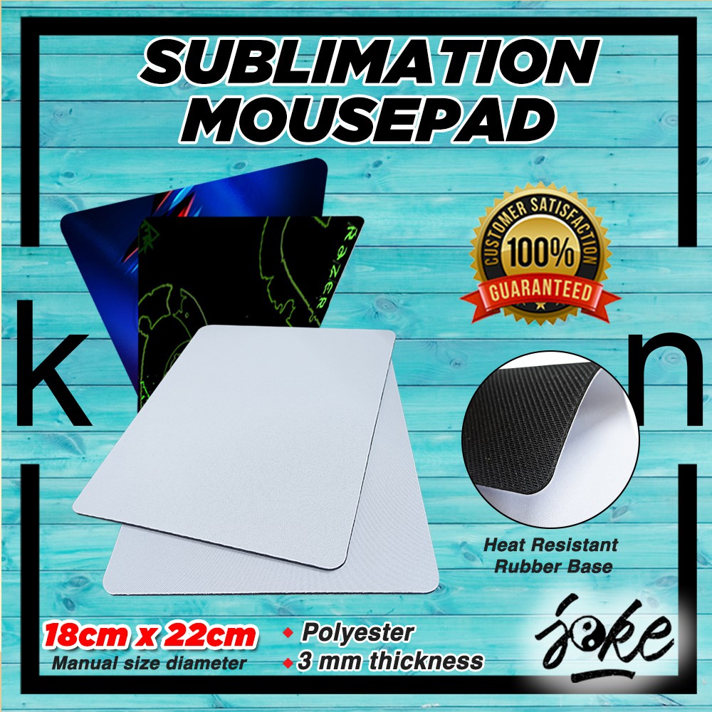 Sublimation Printable Mouse Pad 22cmx18cm , 3mm Shopee Philippines