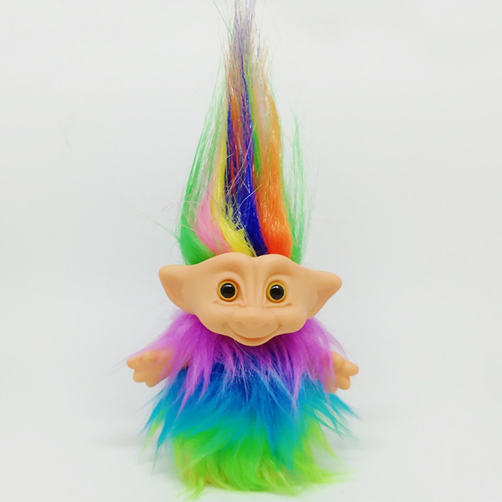 Delicate Lucky Troll Doll Mini Action Figures Toy Cake Decoration Rose ...