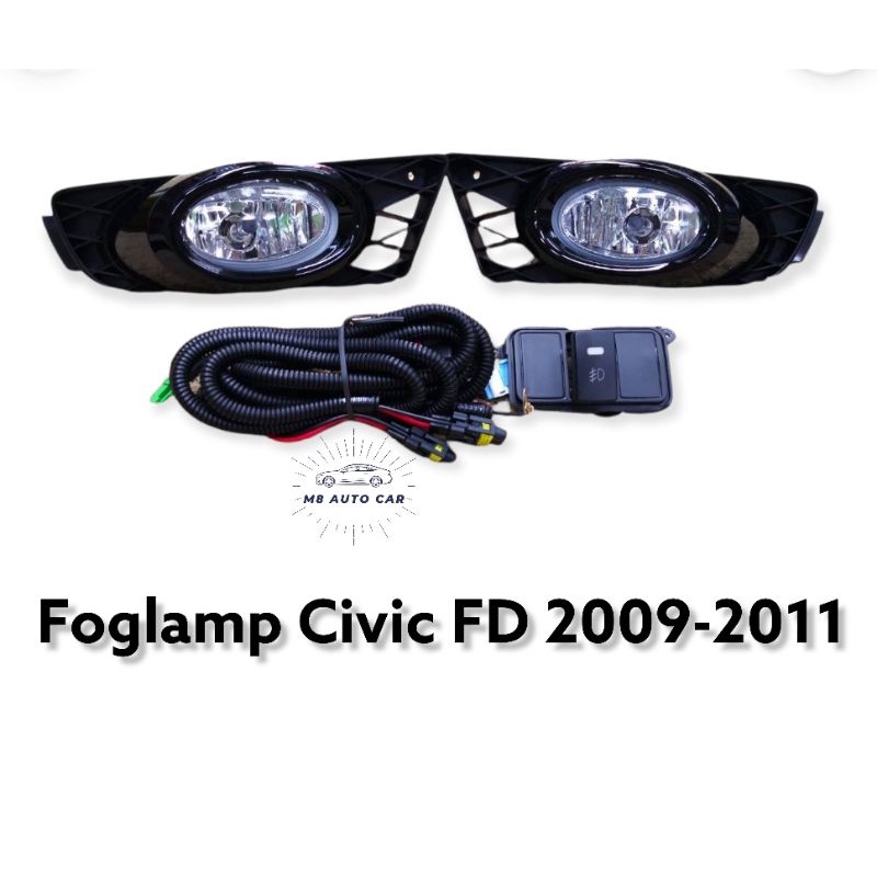 Fog lamp civic fd 2009 2010 2011 spotlight honda civic foglamp honda