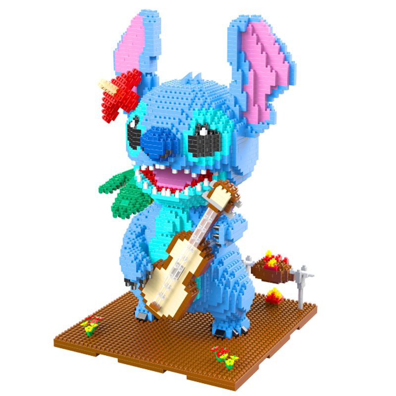 2882pcs+ 1044 Brainlink Toys Magic Block Cute Wink Guitar Stitch ...