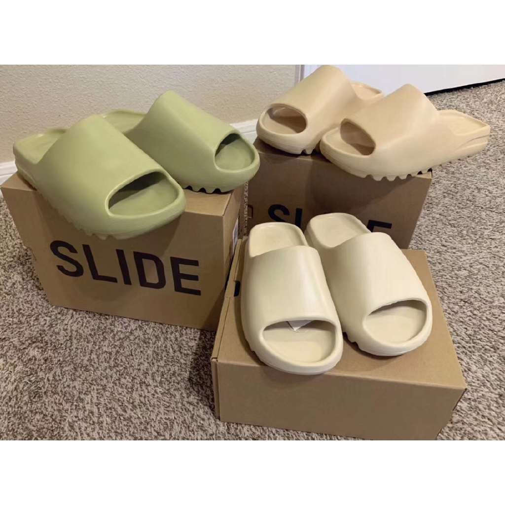 yeezy slides green