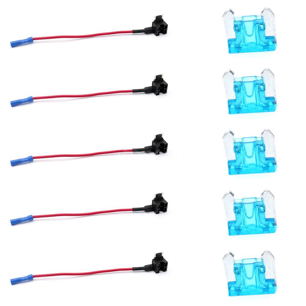 1x Micro Low-Profile Mini Car Auto Truck Add-A-Circuit Fuse Tap Holder Blade 15A