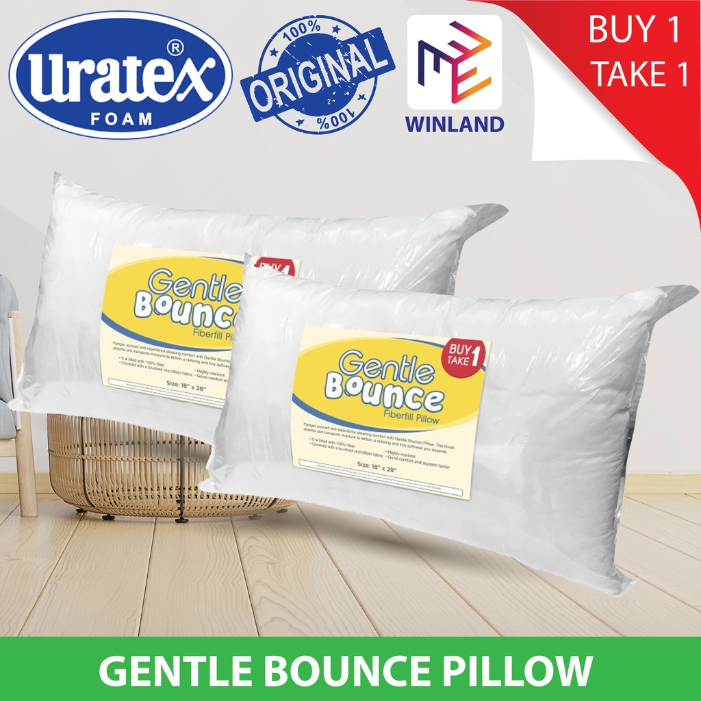 gentle bounce fiberfill pillow