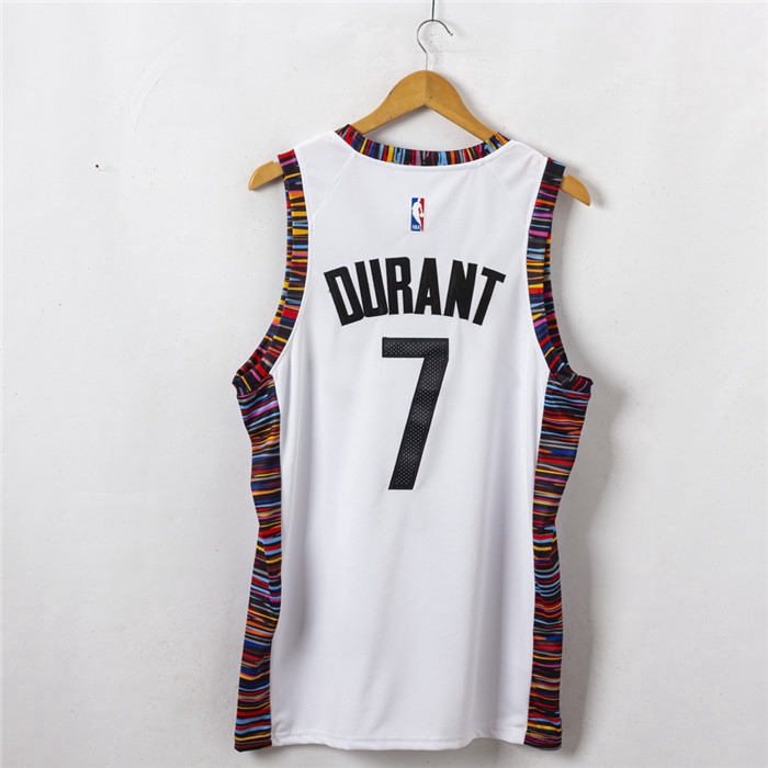 New NBA Brooklyn Nets #7 Kevin Durant Bed Stuy Retro Mesh ...
