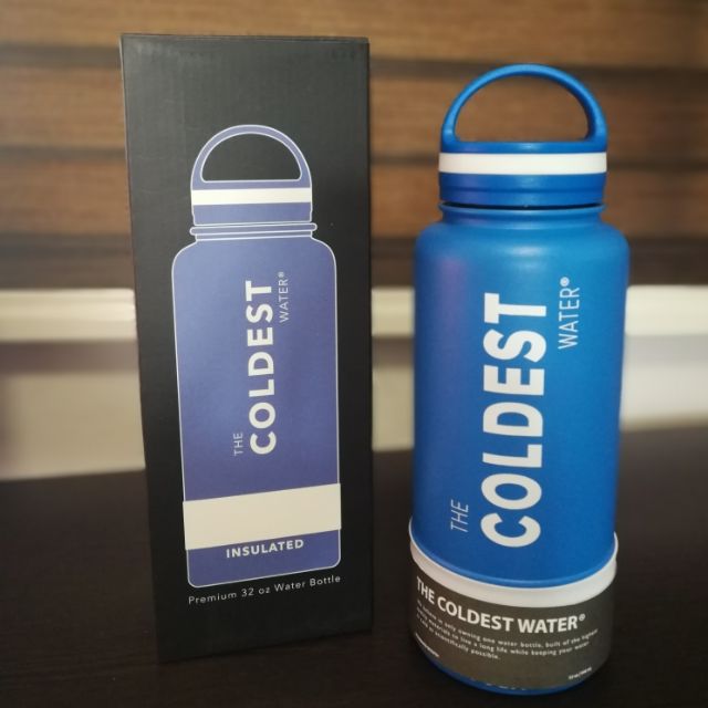 The Coldest Water Bottle 32 oz Wide Mouth Insulated Stainless Steel Hydro