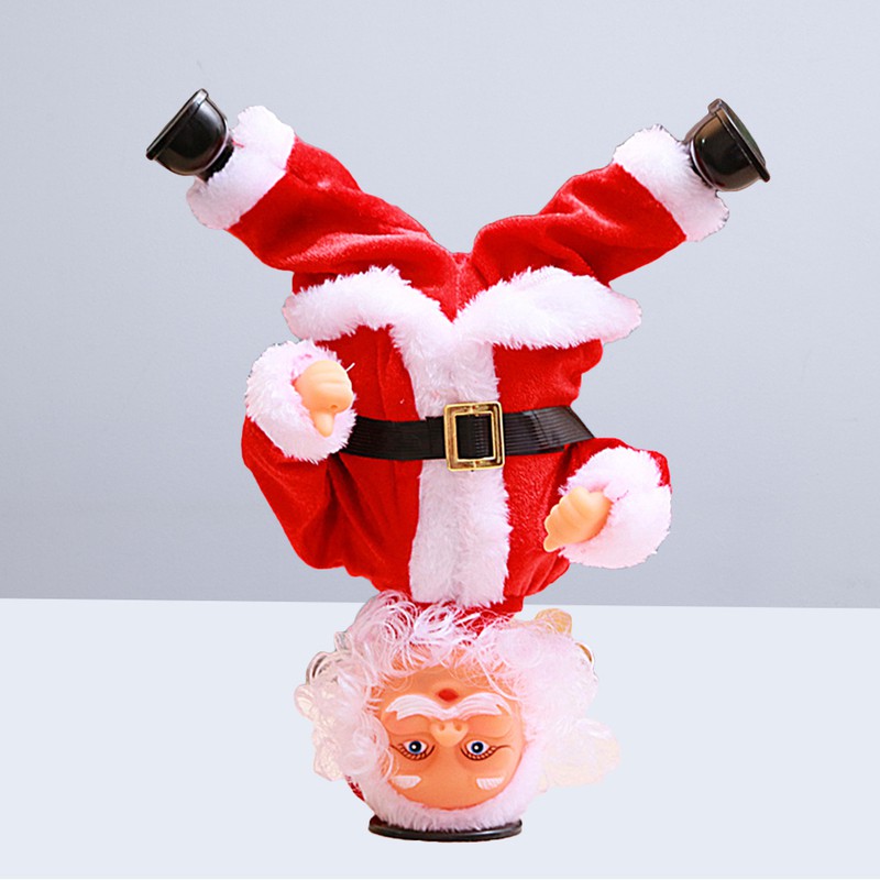 1pcs Handstand Dancing Santa Claus Electric Decoration For Toddler