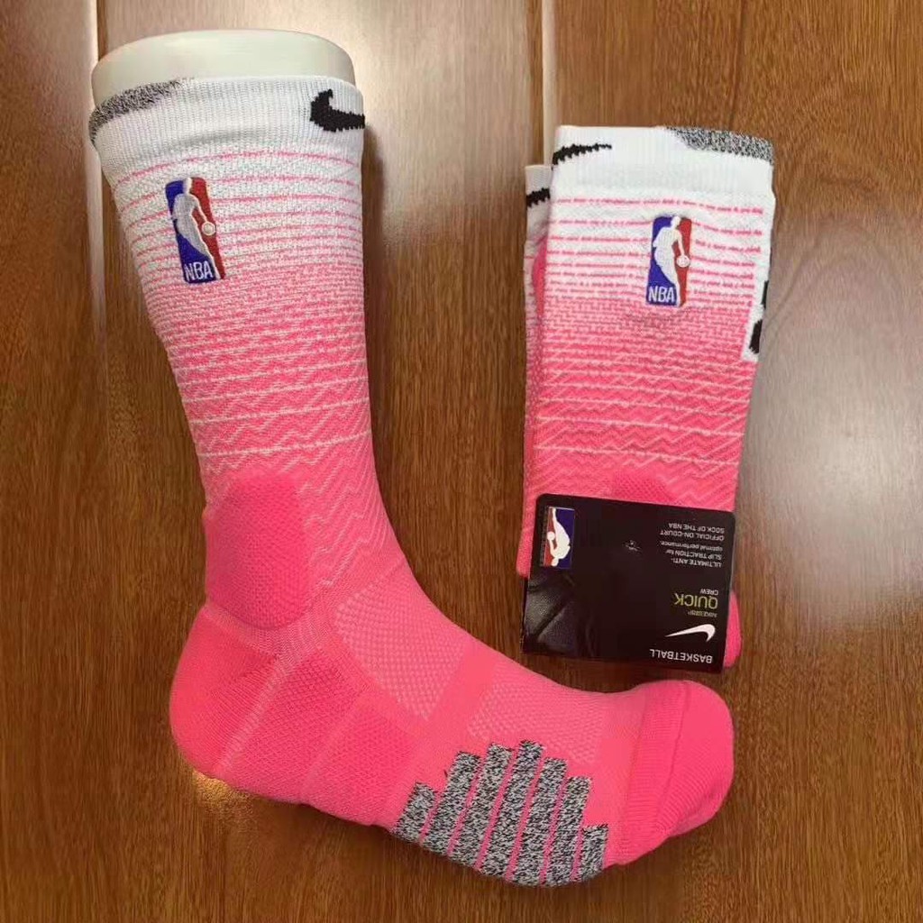 pink nike basketball socks