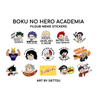 My Hero Academia Stickers By Nyan Sushi Shopee Philippines