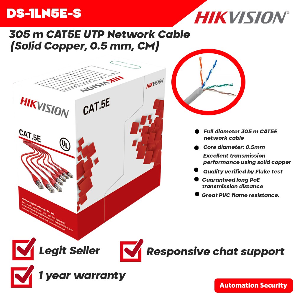 hikvision cat5e cable