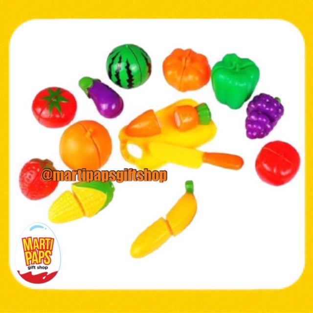 slice and play velcro fruit cutting set