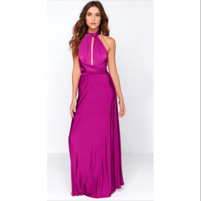 magenta infinity dress