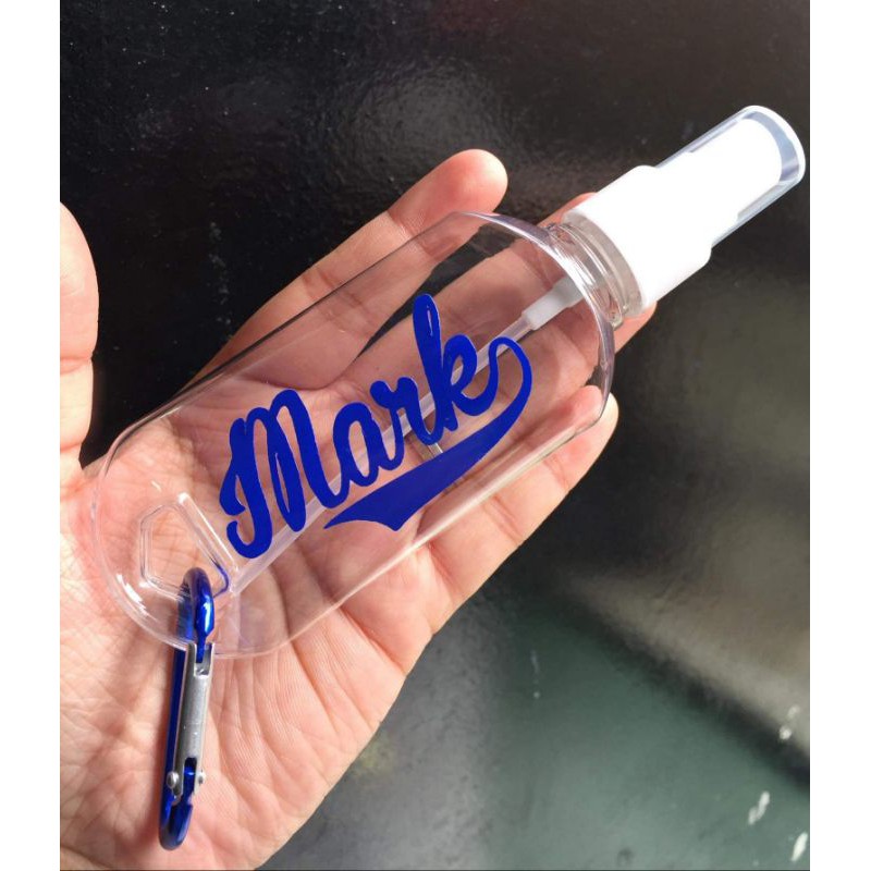 Personalized spray bottle 60 ML keychain FREE NAME for Give aways