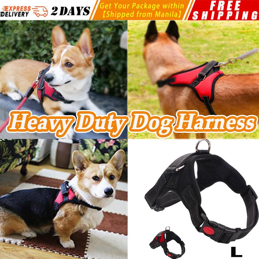 （hot）Nylon Heavy Duty Dog Pet Harness Collar K9 Padded Extra Big Large Medium Small Harnesses vest H #1