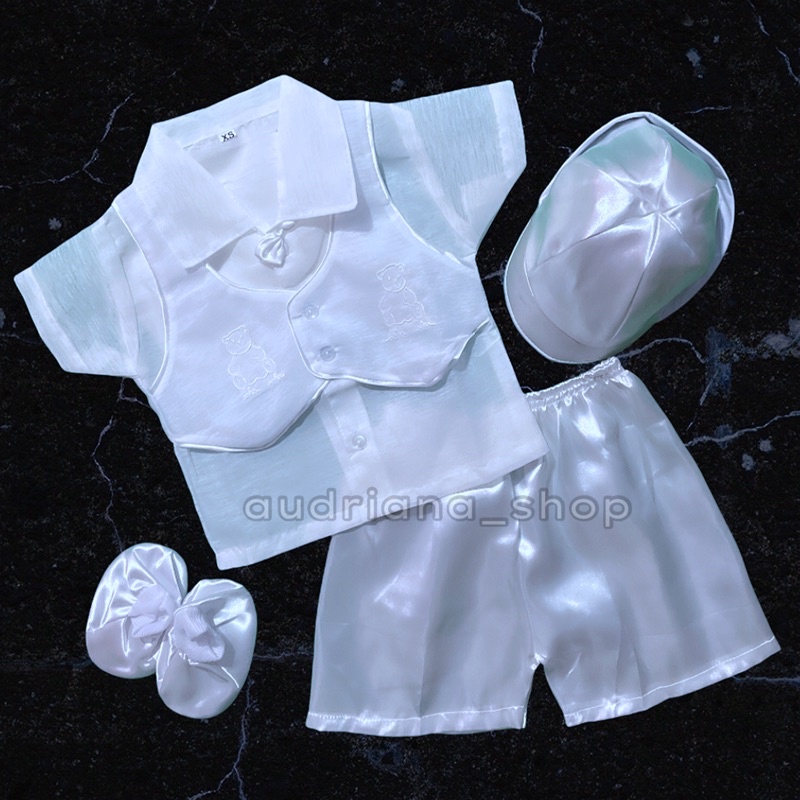 012mo Baptismal Baby Barong Set Newborn Baptismal Clothes