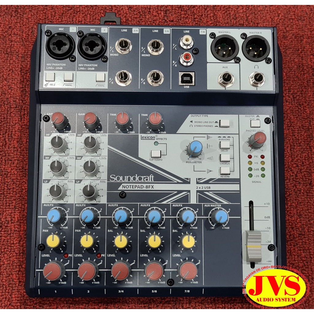 Soundcraft Notepad 8FX with USB Mixer | Shopee Philippines