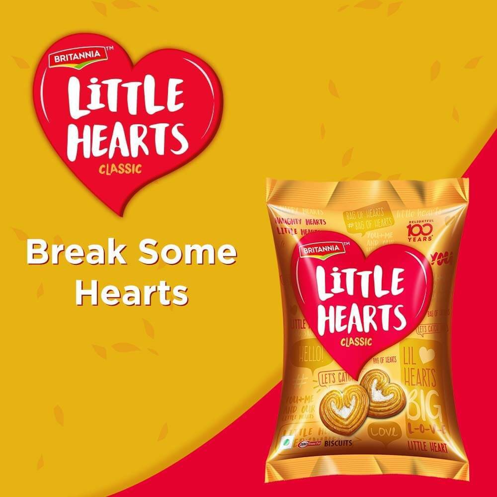 Britannia Little Hearts Classic Biscuits 75g {Made in India} Shopee