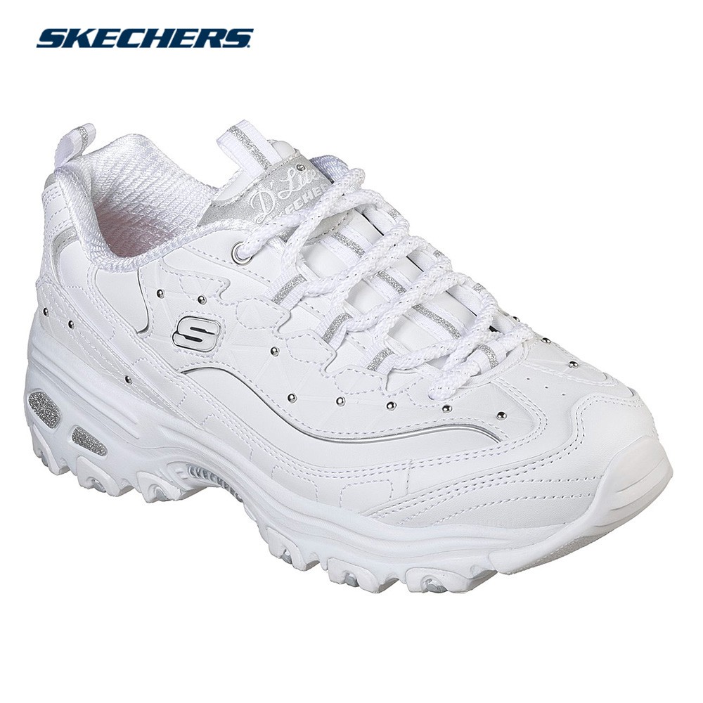 skechers all white