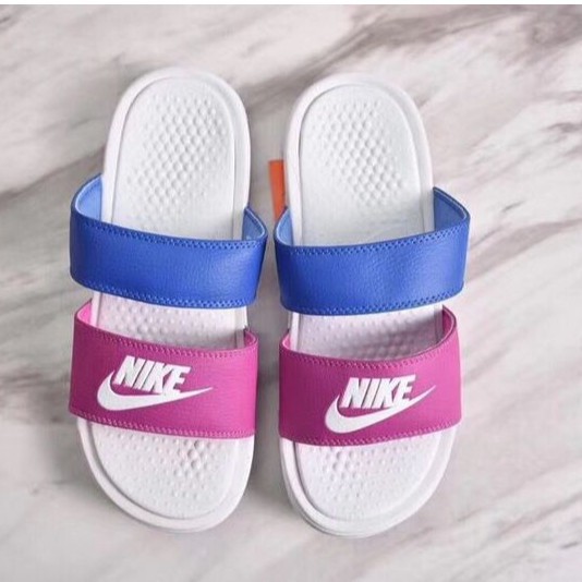 nike slippers purple