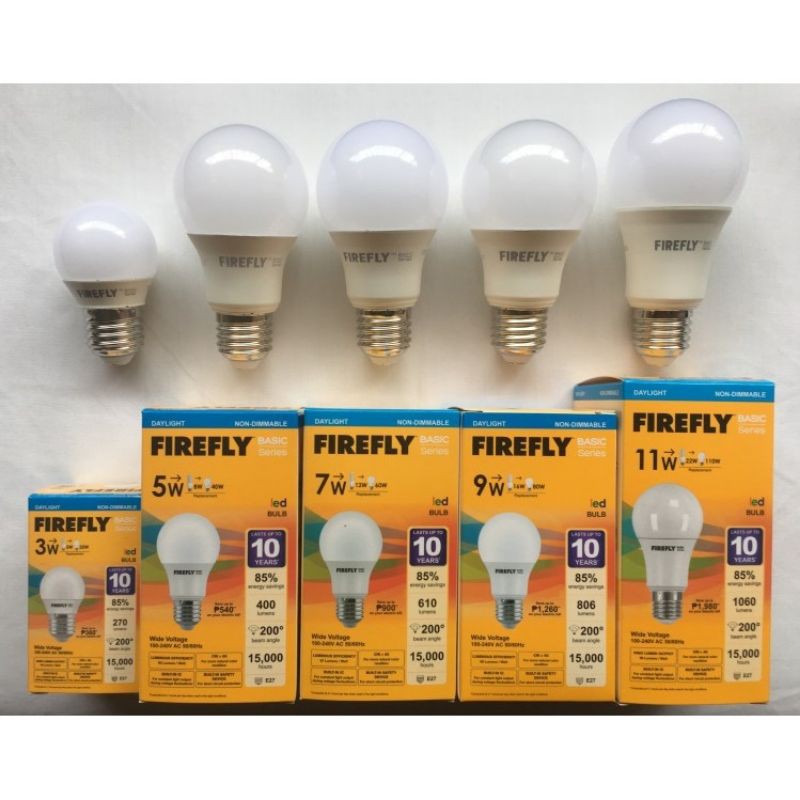 Original Firefly LED Bulb Basic Series Daylight Warm White Available 
