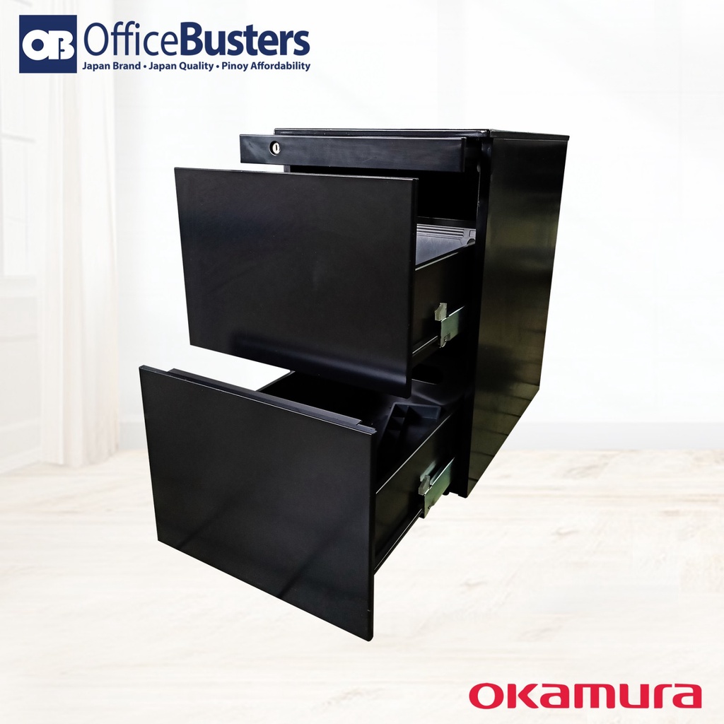 OKAMURA Mobile Pedestal 3 Drawer Steel with File Organizer With