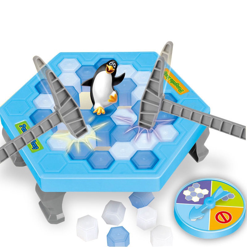 NS Funny Save the Penguin Game Break Ice Block Hammer Penguin Trap ...