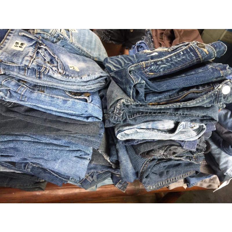 10 PCS DENIM PANTS!! | Shopee Philippines