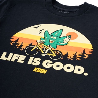 ️KUSH Co.  LIFE IS GOOD (Black) Classic T-Shirt Factory Direct #3