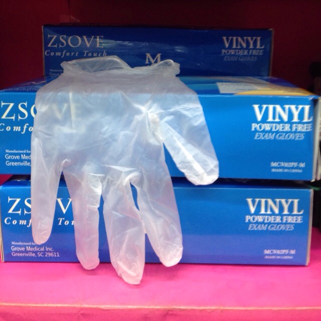 plastic gloves box