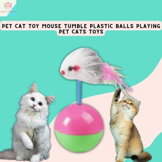 Pet Cat Toy Mouse Tumble Plastic Balls Playing Pet Cats Toys