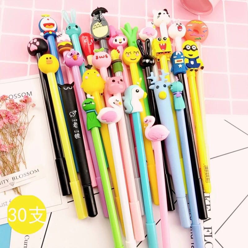 Cute Korean Ballpen Gen Pen Set of 12pcs | Shopee Philippines