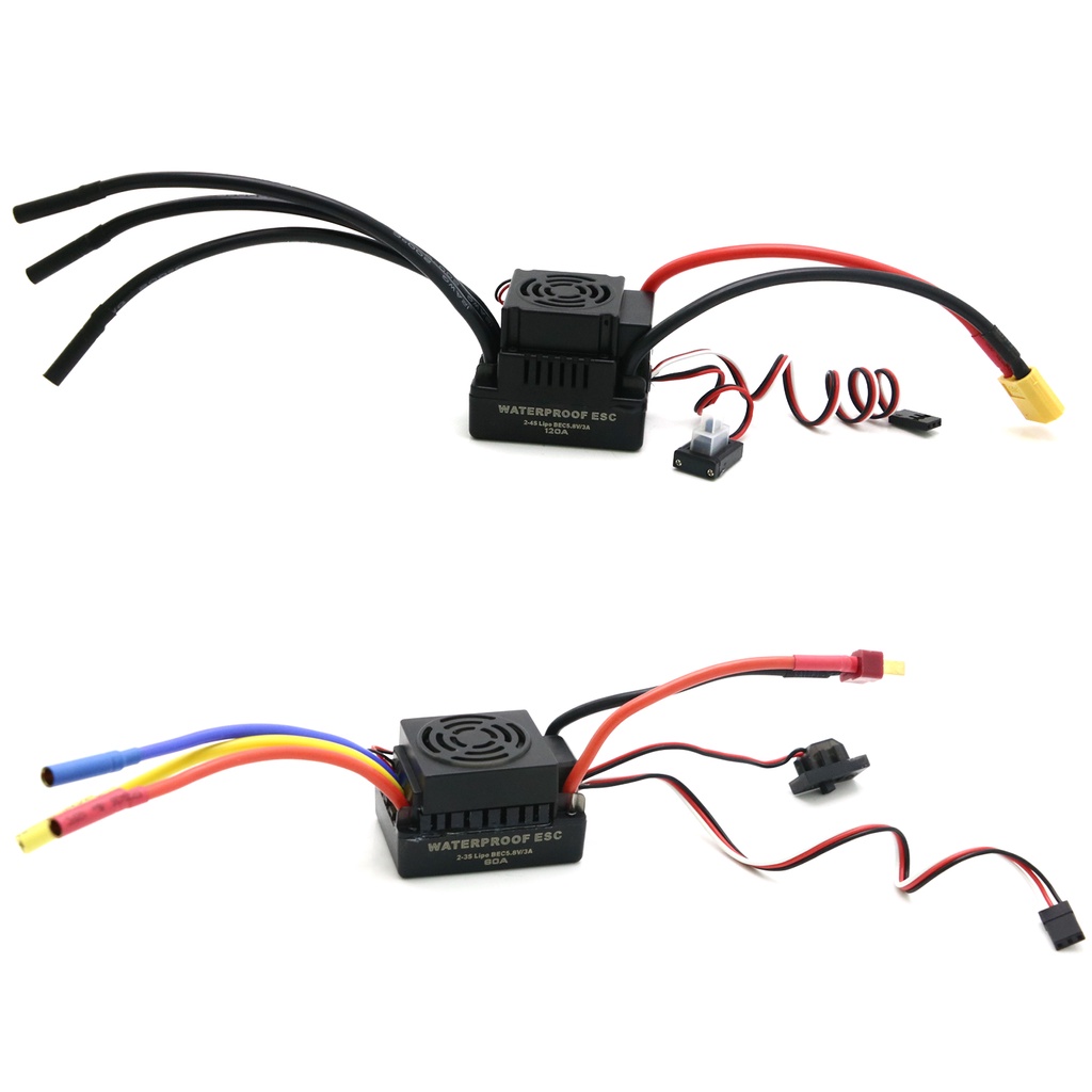 Upgrade Sensorless 60A 80A 120A S-80A S-120A Brushless ESC Electric ...