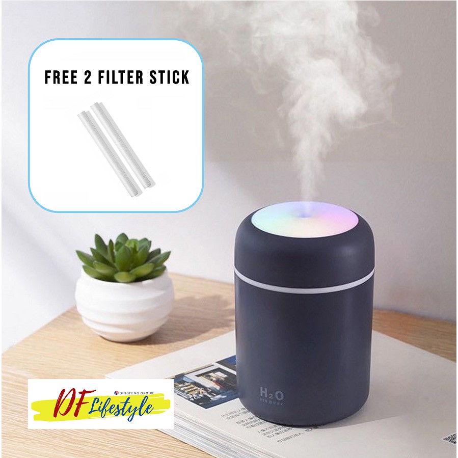 300ml USB LED Air Humidifier Mini Portable Essential Aromatherapy