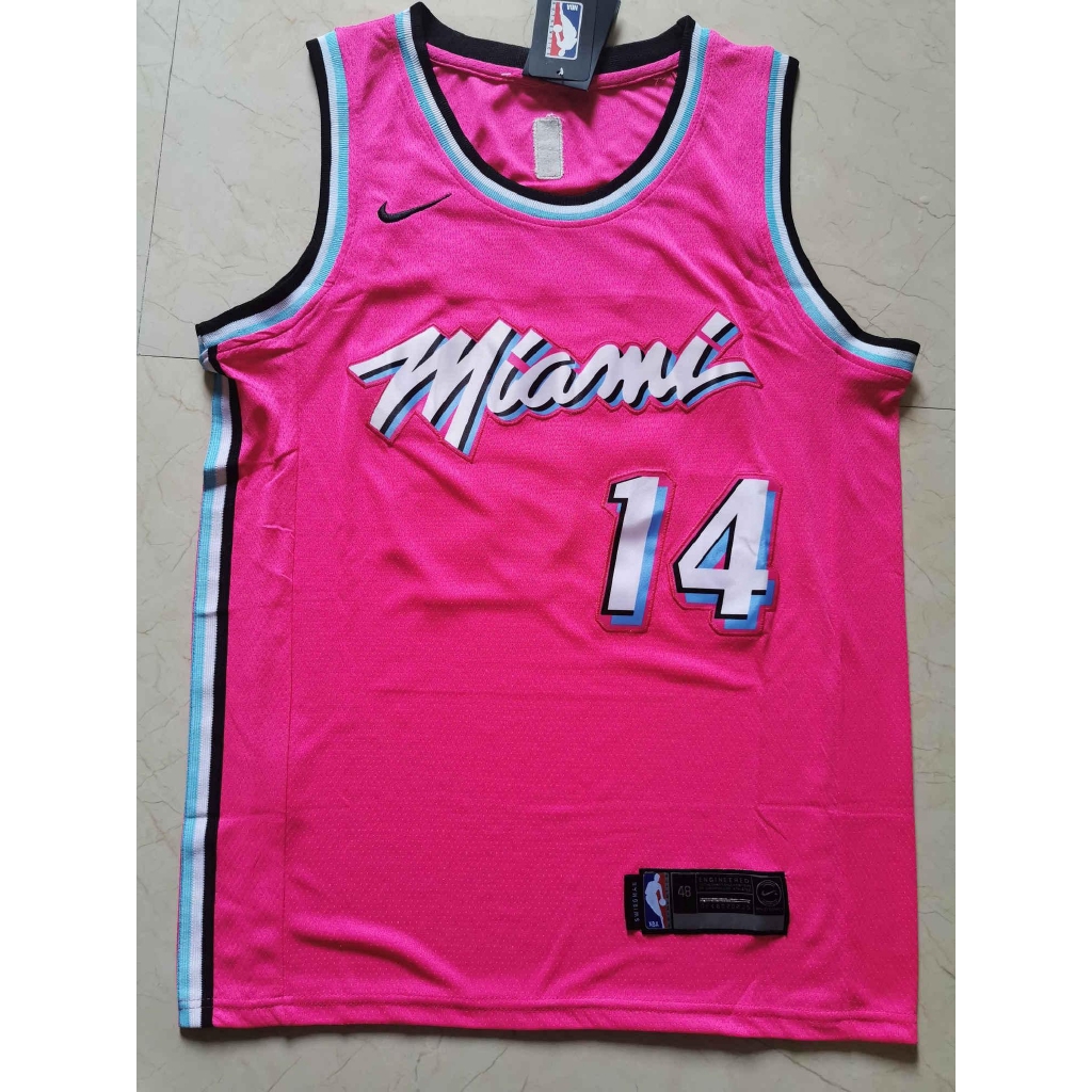 miami basketball jersey pink