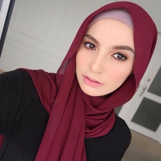 ✨Promotion to promote women's solid color turban scarf Muslim chiffon scarf shawl