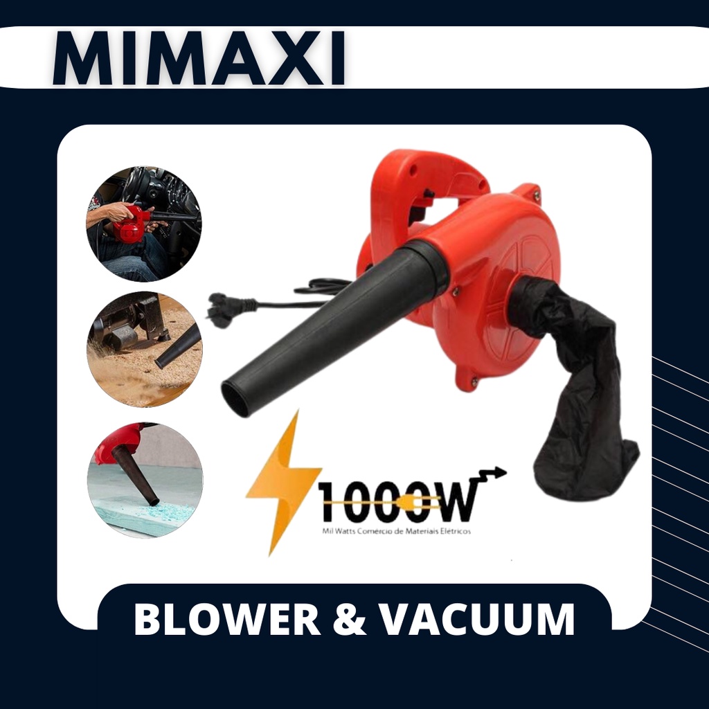 220V 1000W Electric Air Blower Vacuum Cleaner Blowing Dust Collecting 2 in 1 Computer Dust
