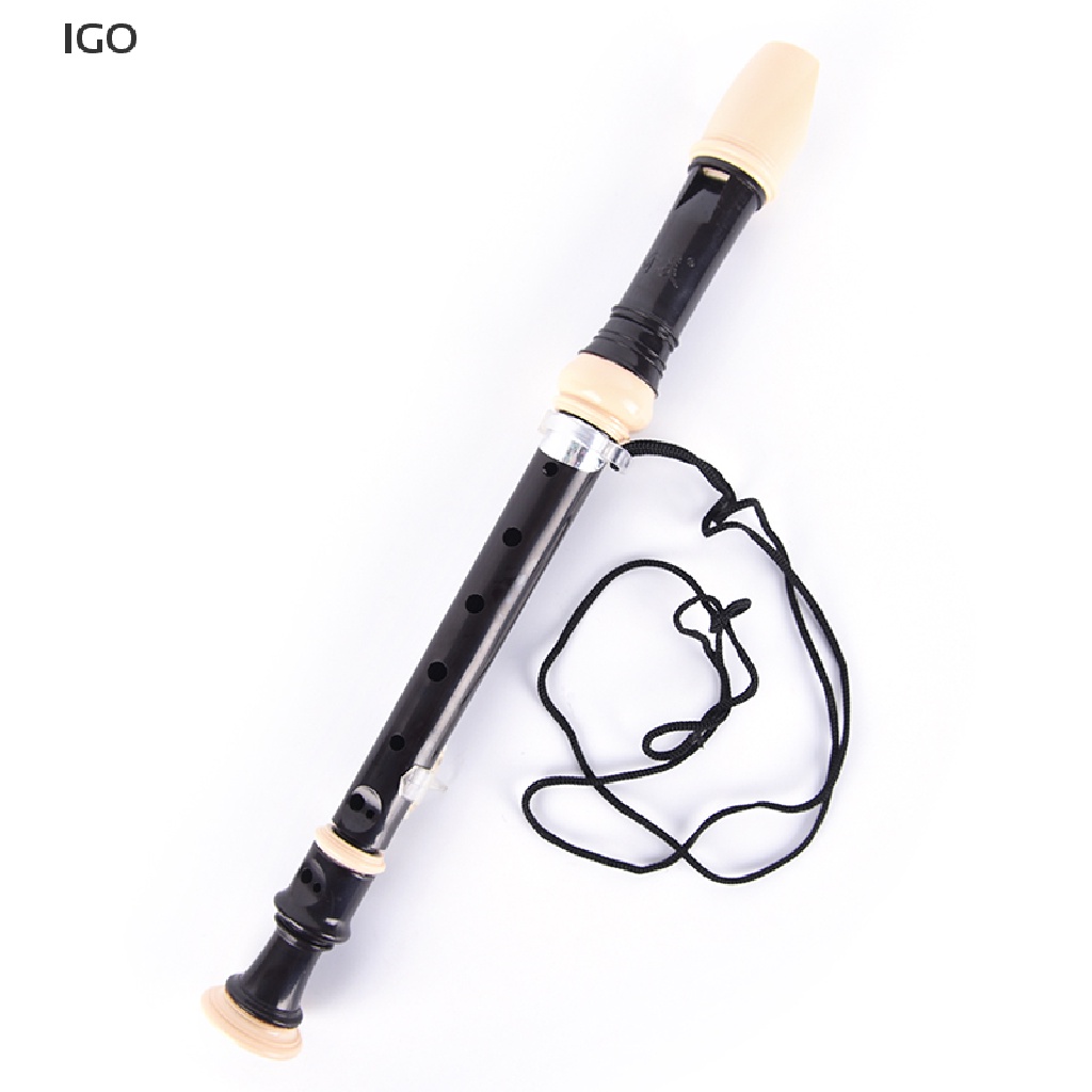 IGO Adjustable ABS Nontoxic Eight Hole Flute 8Hole Soprano Recorder