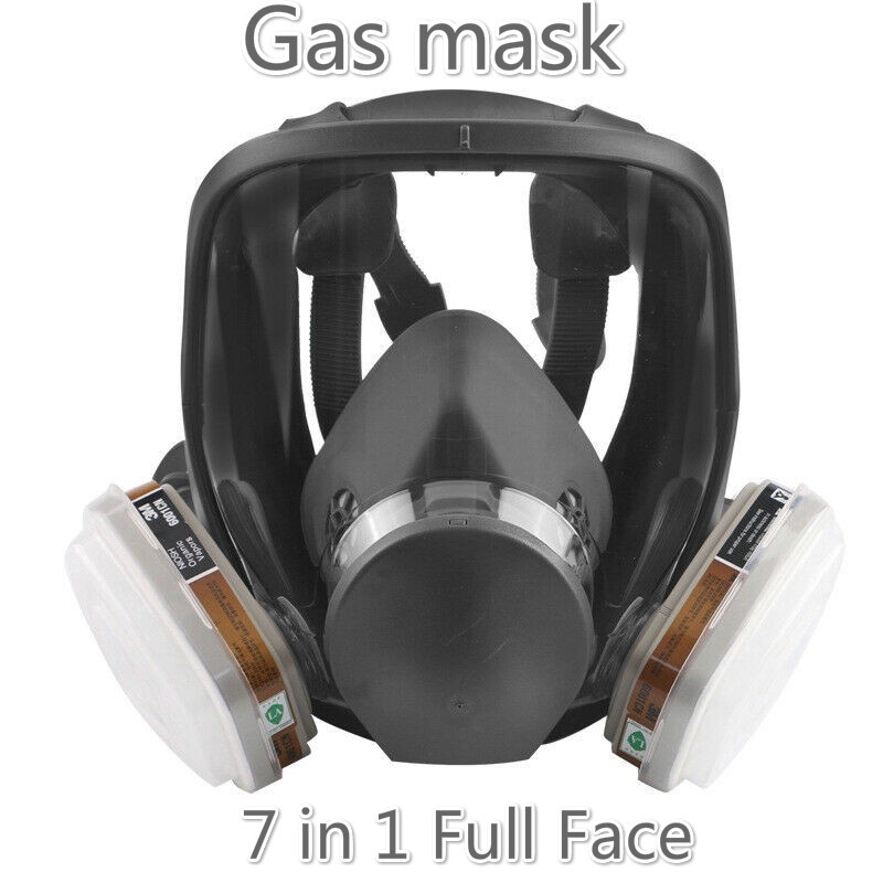 Fast Shipping 7 in 1 Full Face Chemical Spray Painting Respirator