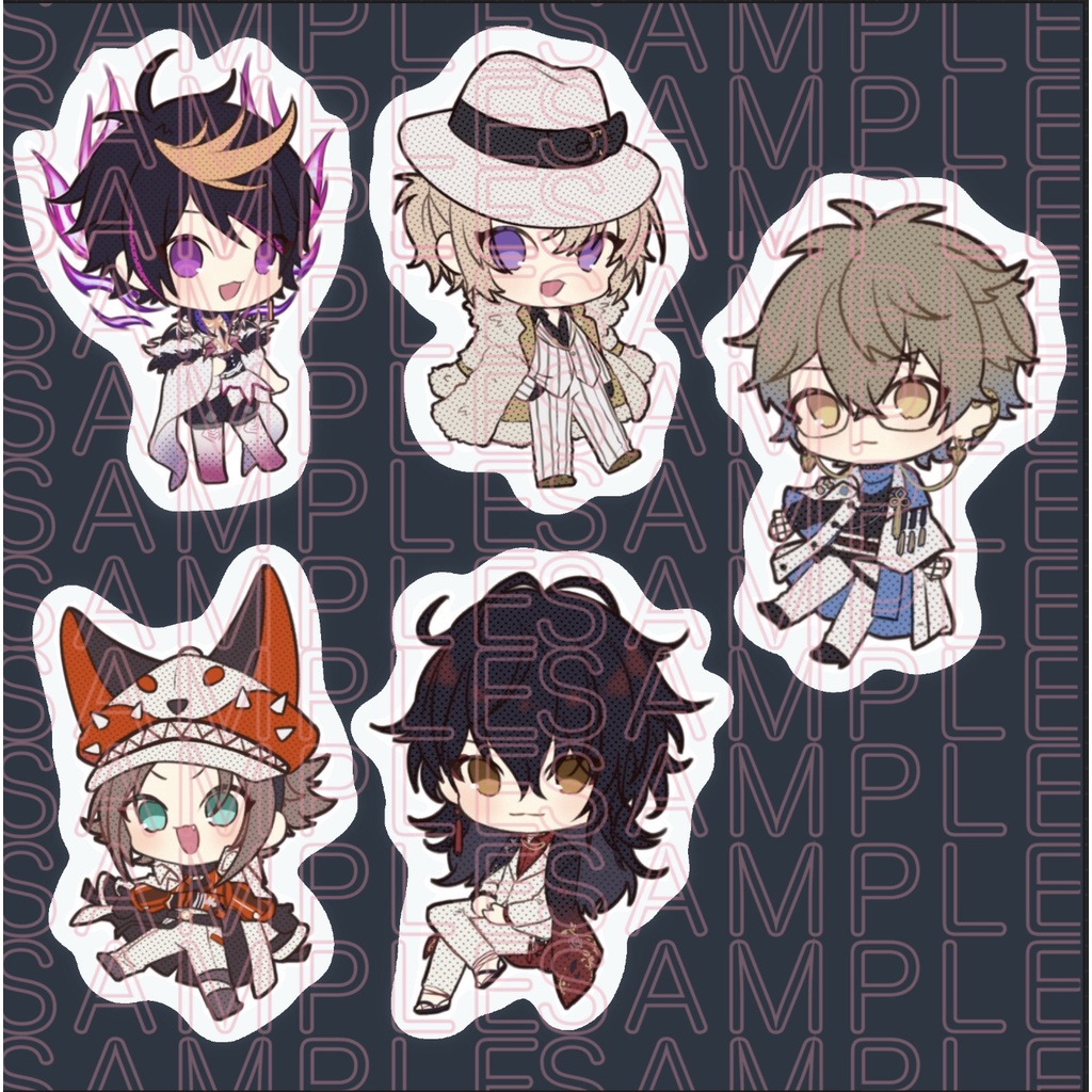 CHIBI LUXIEM NIJISANJI STICKER: LUCA, SHU,VOX, IKE, MYSTA(2 inch ...