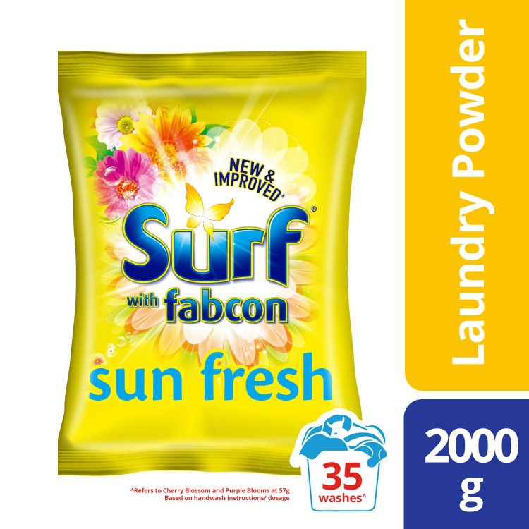 Surf Sun Fresh Detergent Powder 2kg Pouch Shopee Philippines