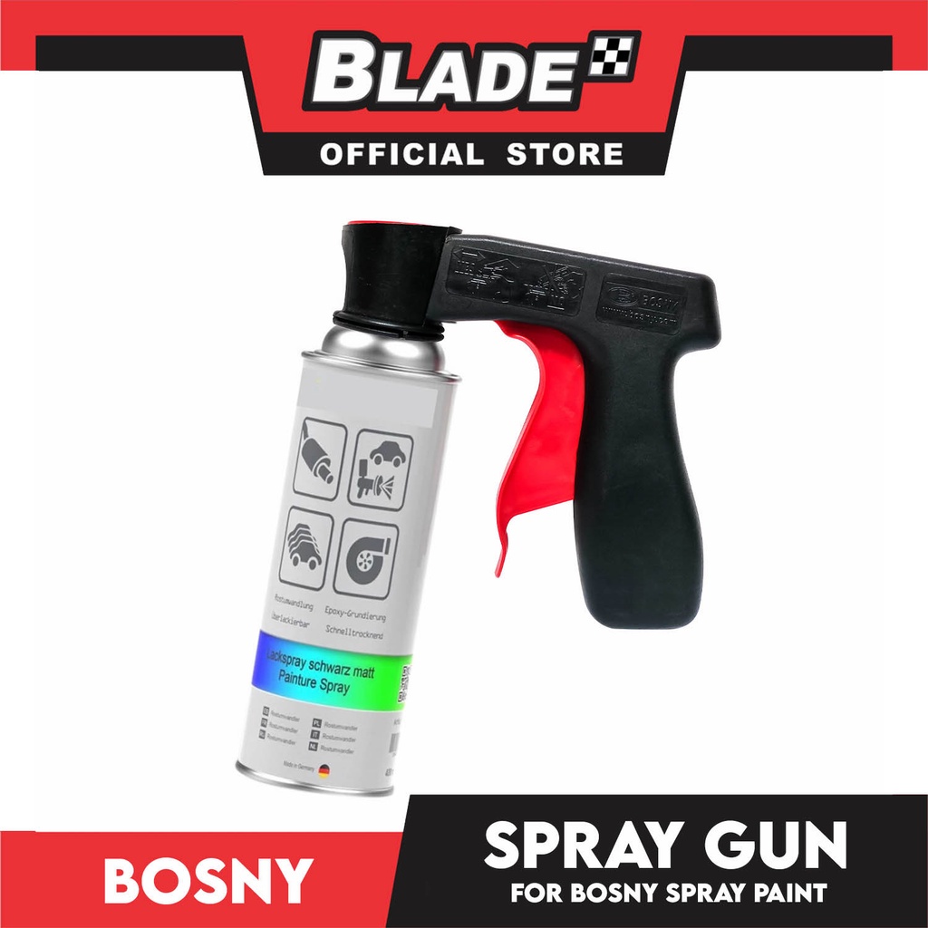 Bosny Spray Gun For Spray Paint (Black) Pistol Grip Spray Can Tool