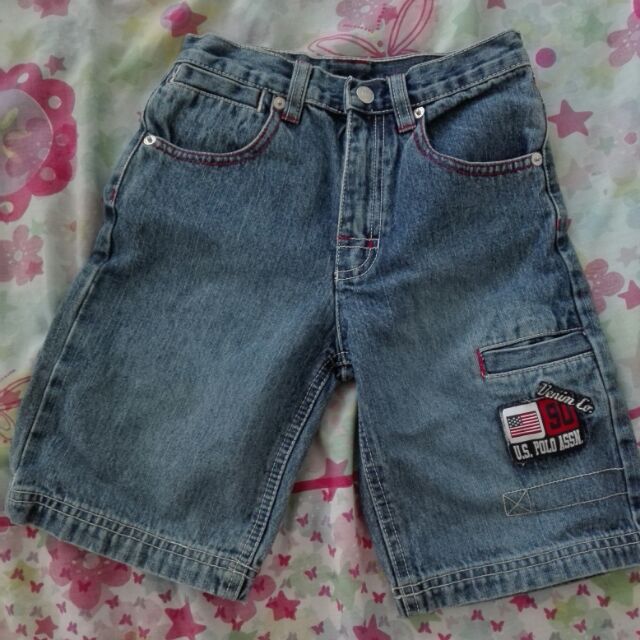 polo denim shorts