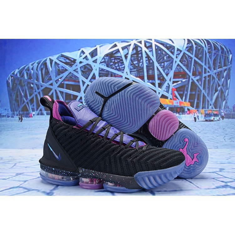lebron james 16 purple shoes