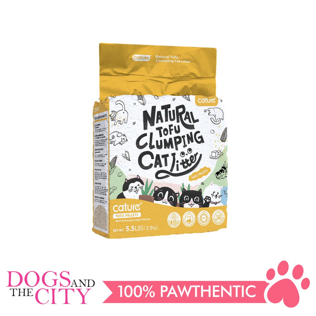 Cature Natural Tofu Milk Flavor Clumping Cat Litter (5.5 lbs) 6 Liters