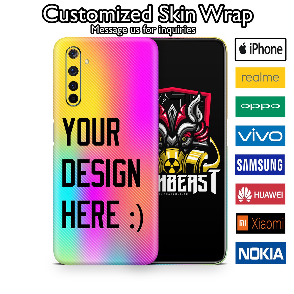 Custom Mobile Skin Premium Vinyl Wrap ( Message us before placing order