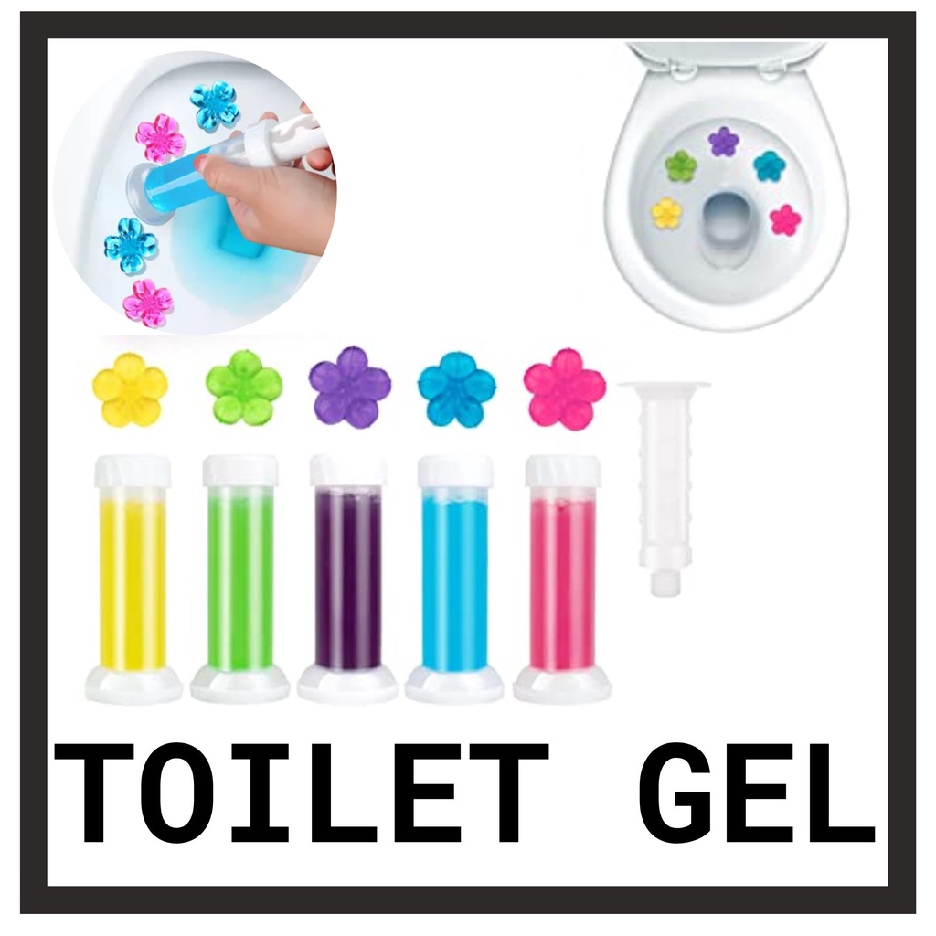 Toilet Gel Stamp, Pcs/66 Count Fresh Flower Stamp Toilet Gels Long