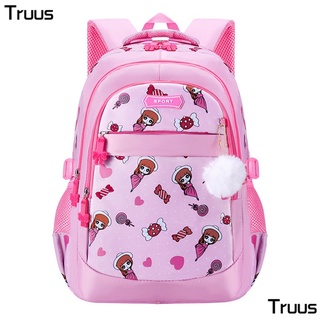Female 1 Backpack Grade 6 Waterproof Cute Primary School Students Students-Reduce Burden New Style Schoolbag 4-3-5 Children's Kindergarten Children--2 BNZ8 #3