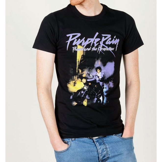 mens purple rain t shirt