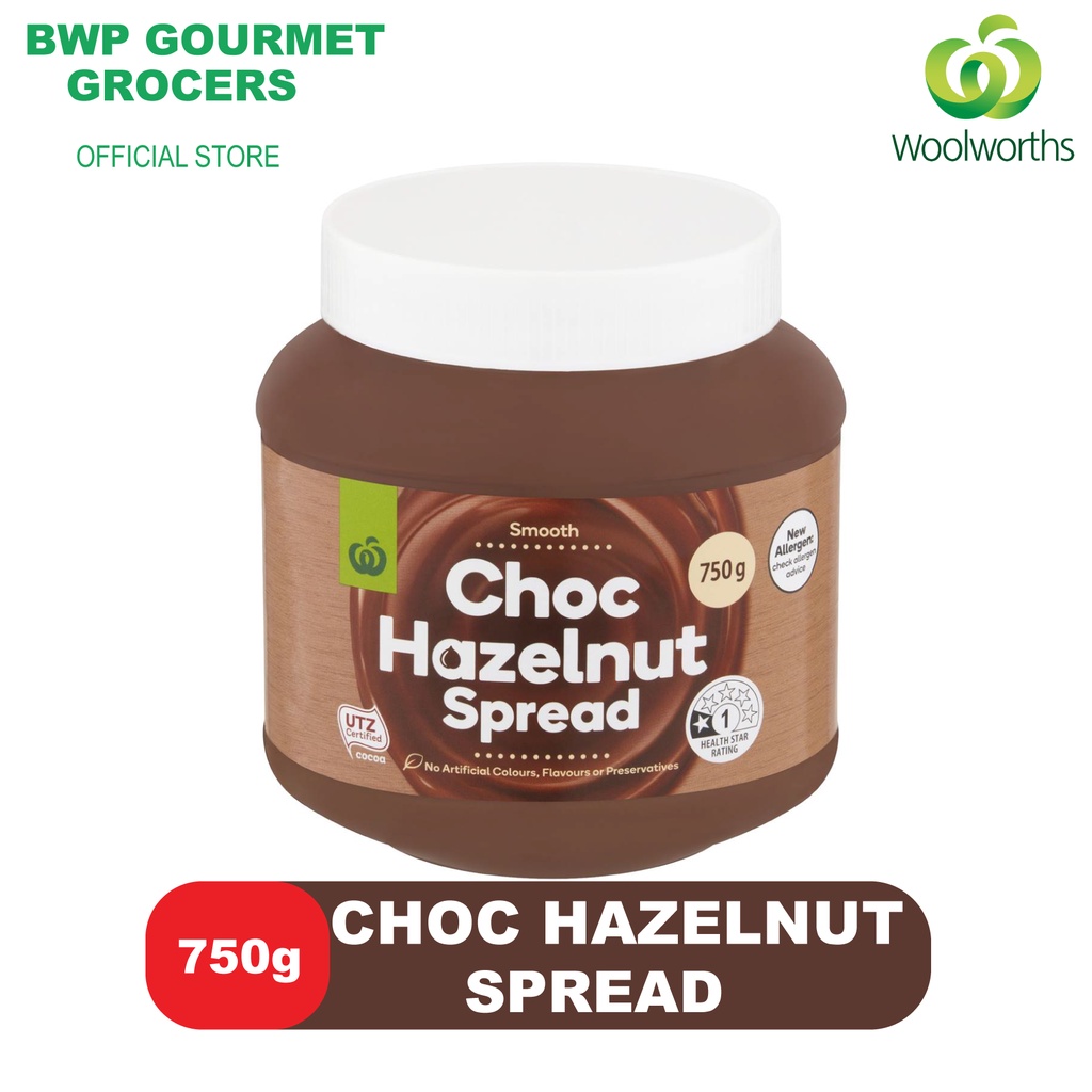 Woolworths Choc Hazelnut Spread (750g) Shopee Philippines
