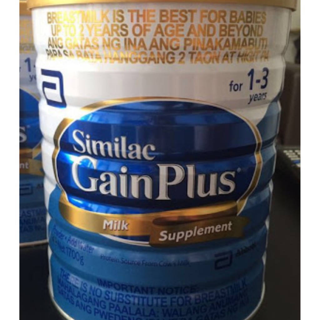 gain plus milk